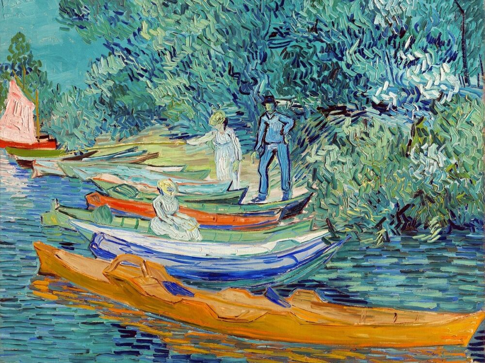 Vincent van Goghs Bank of the Oise in Auvers (1890) berühmtes Gemälde Vincent van Gogh berühmtes Gemälde