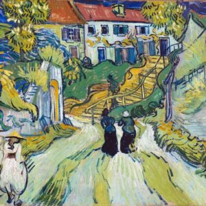Vincent van Goghs Treppe in Auvers (1890). Vincent van Gogh Auvers