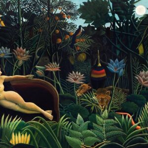 Der äquatoriale Dschungel (1909) von Henri Rousseau Henri Rousseau Blätter tropisch Der äquatoriale Dschungel (1909) von Henri Rousseau Henri Rousseau Blätter tropisch