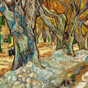 Die großen Platanen (Straßenreparaturen in Saint-Rémy) (1889) von Vincent Van Gogh Vincent van Gogh Cleveland Museum of Art